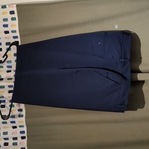 Dark teal wide leg trouser